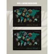 Scratch off Wine map World